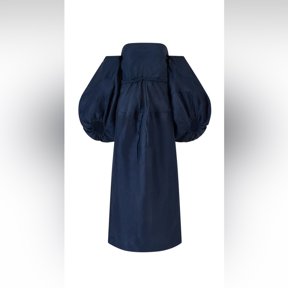 Rosie Assoulin Navy Blue Dress